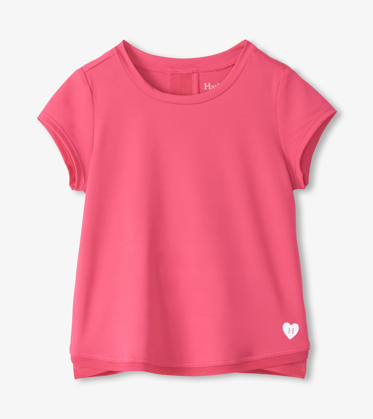 Hatley Girls Fandango Pink Mesh Trim T-Shirt