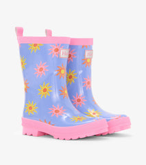 Hatley Girls Faded Suns Shiny Rain Boots