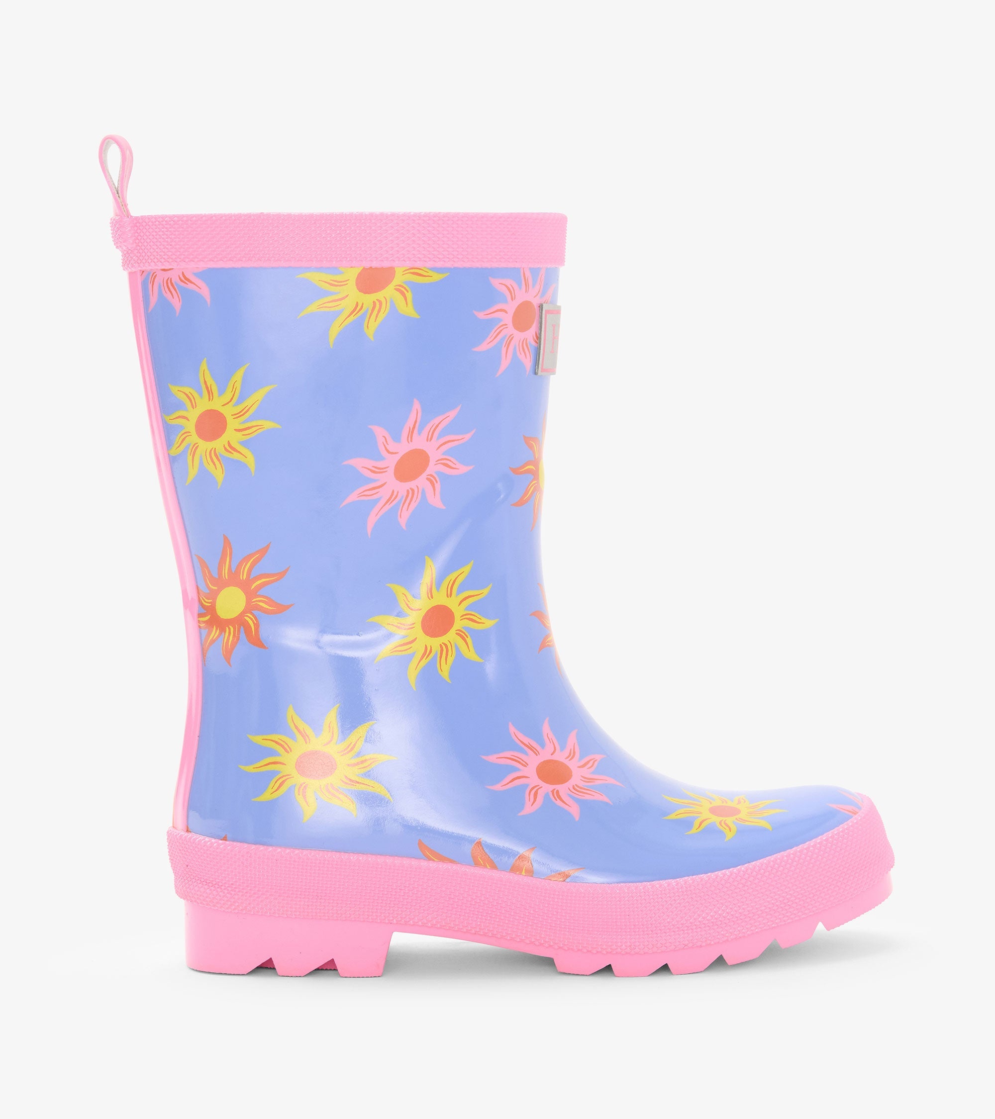 Hatley Girls Faded Suns Shiny Rain Boots