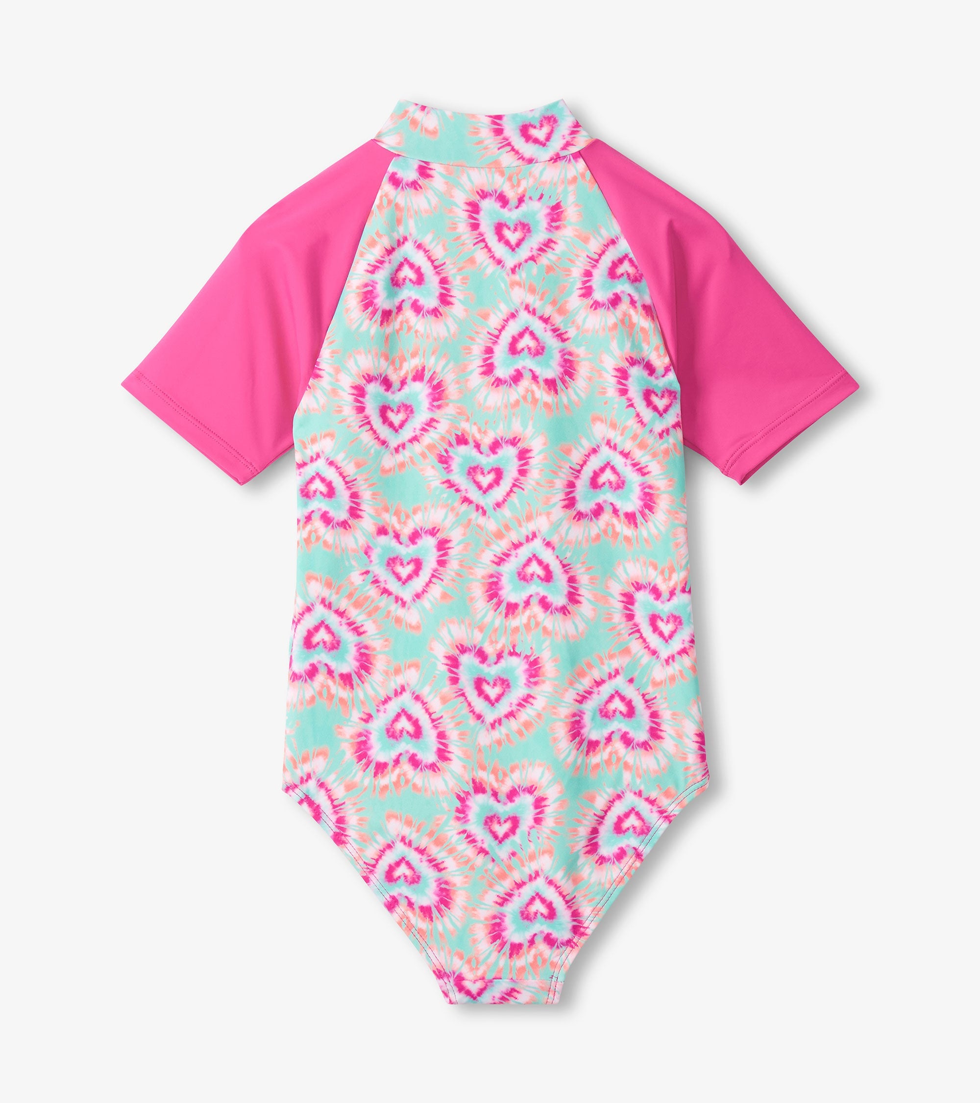 Hatley Girls Hearts One-Piece Rashguard Swimsuit