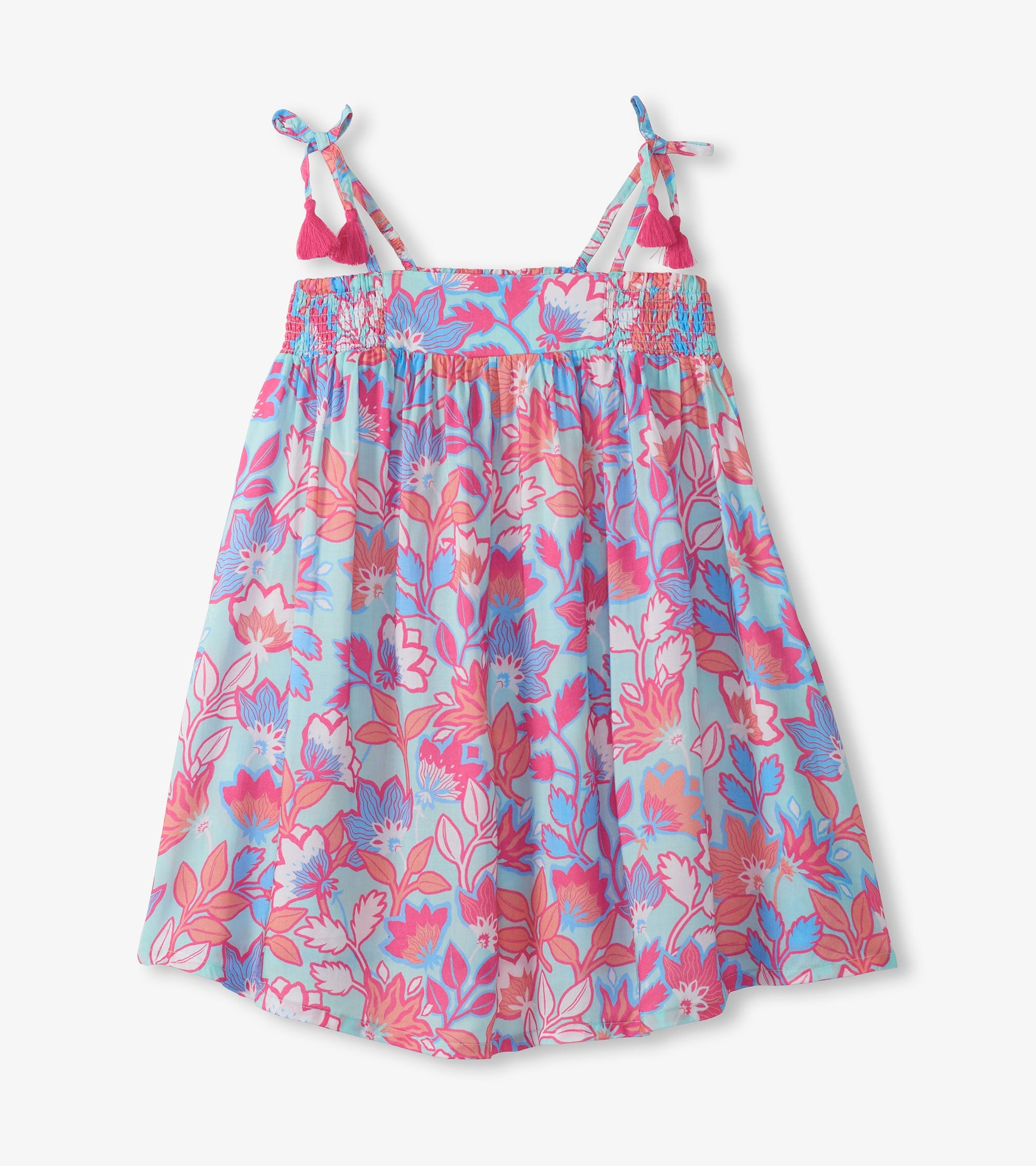 Hatley Girls Graphic Floral Smocked Sundress