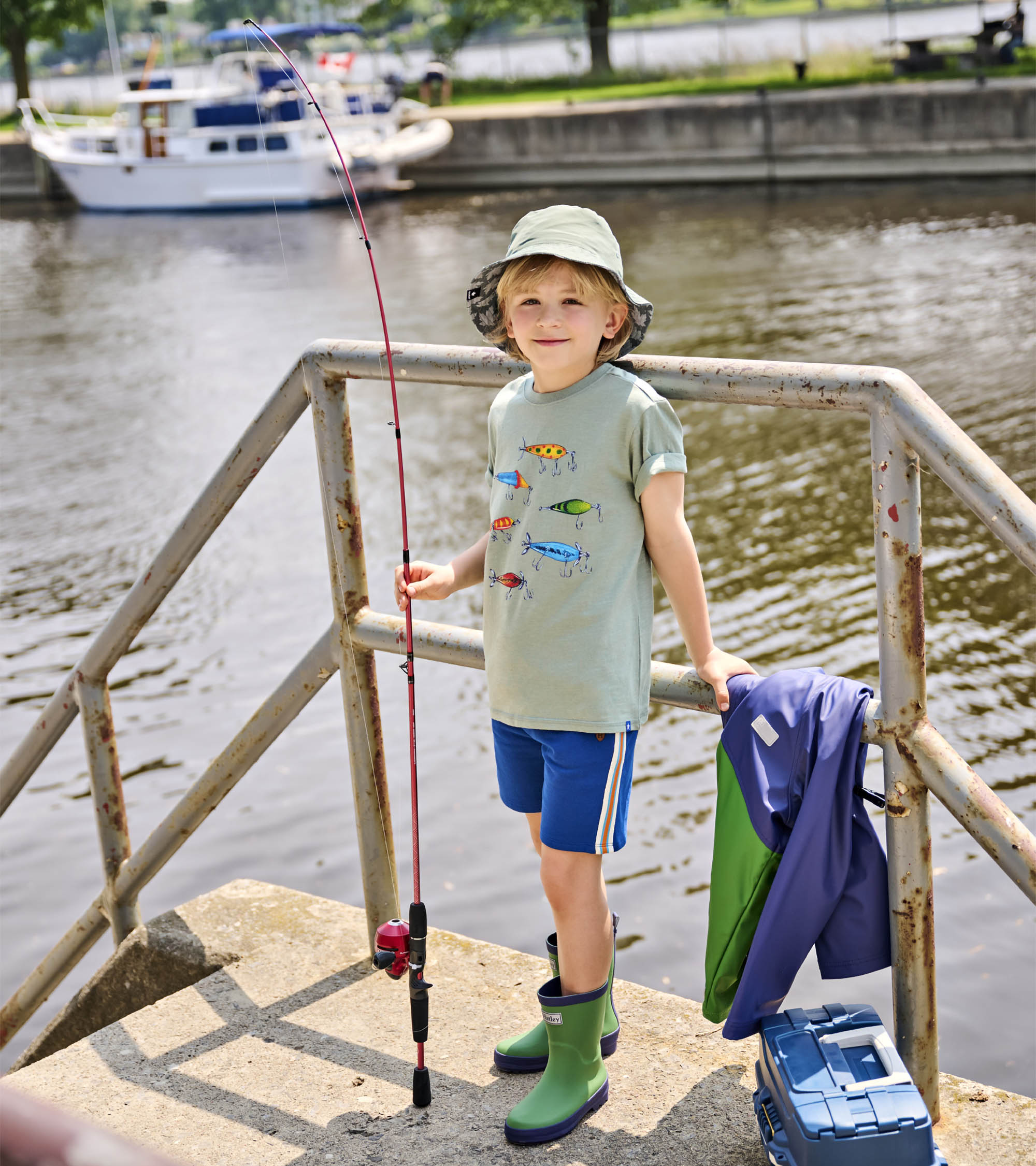 Hatley Boys Fishing Lures Graphic Tee