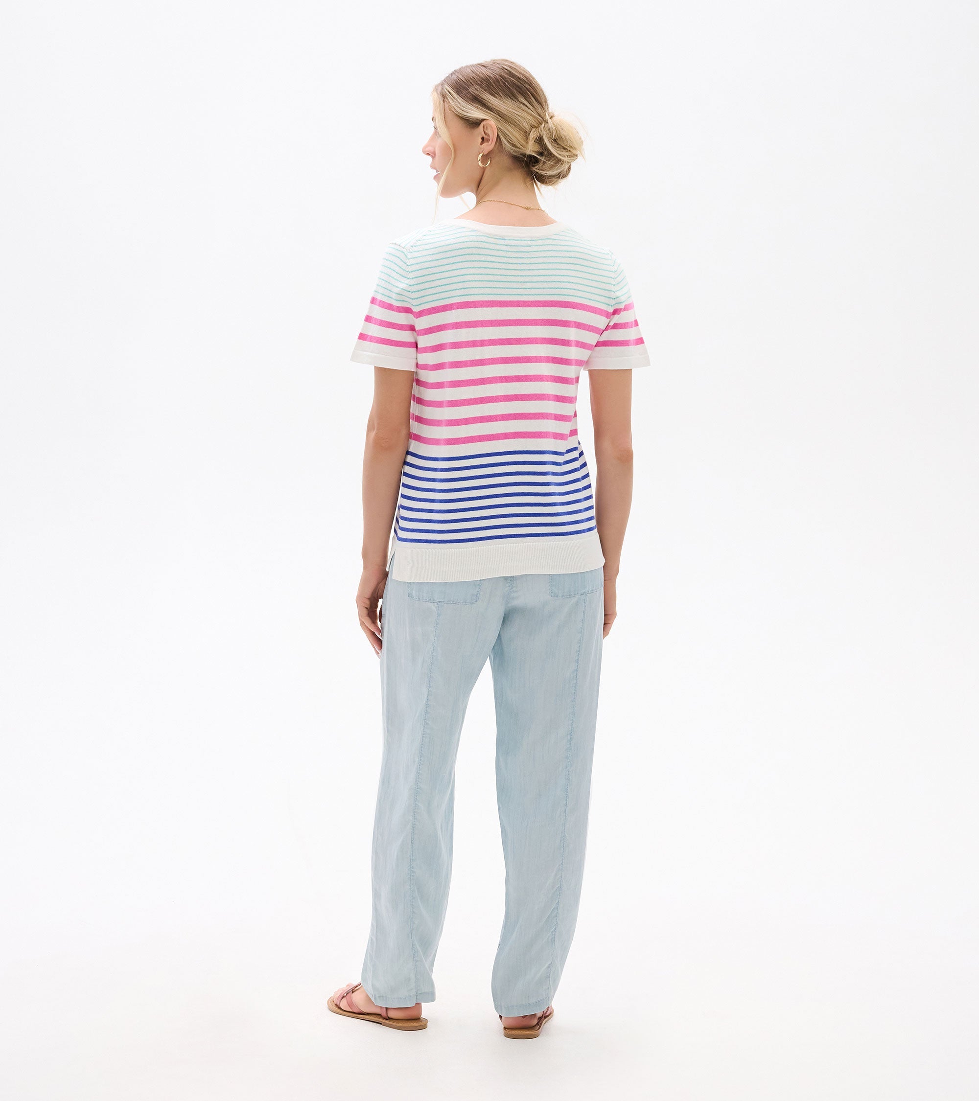 Hatley Simone Knit Tee - Summer Stripes