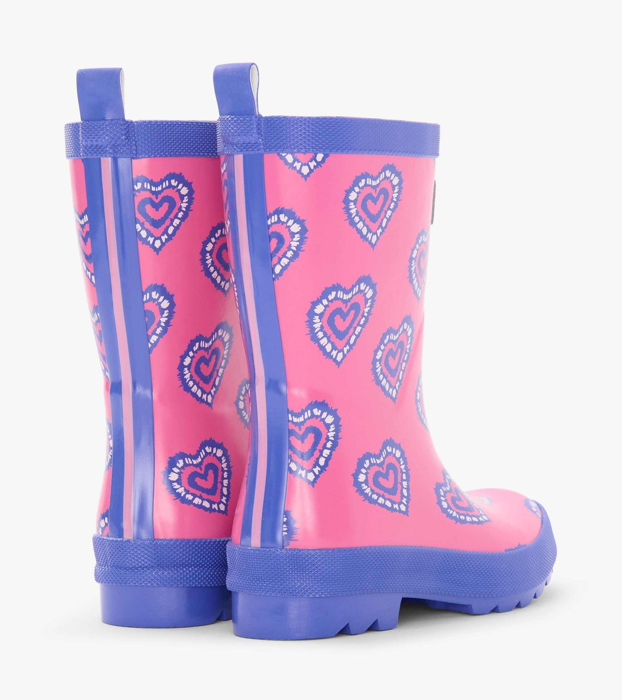 Hatley Girls Heart Burst Shiny Rain Boots