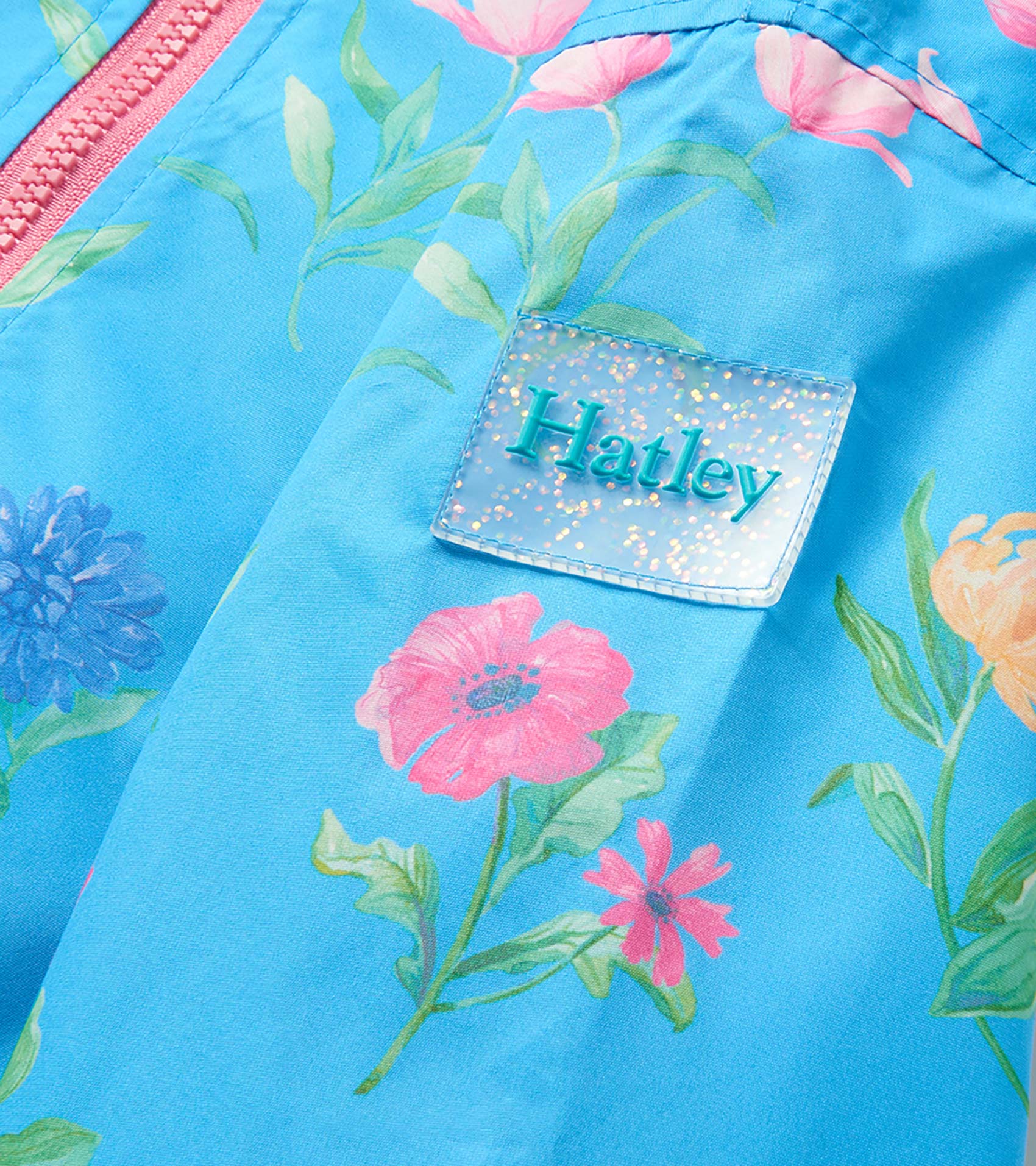 Hatley Girls Hyper Real Floral A-Line Swing Jacket