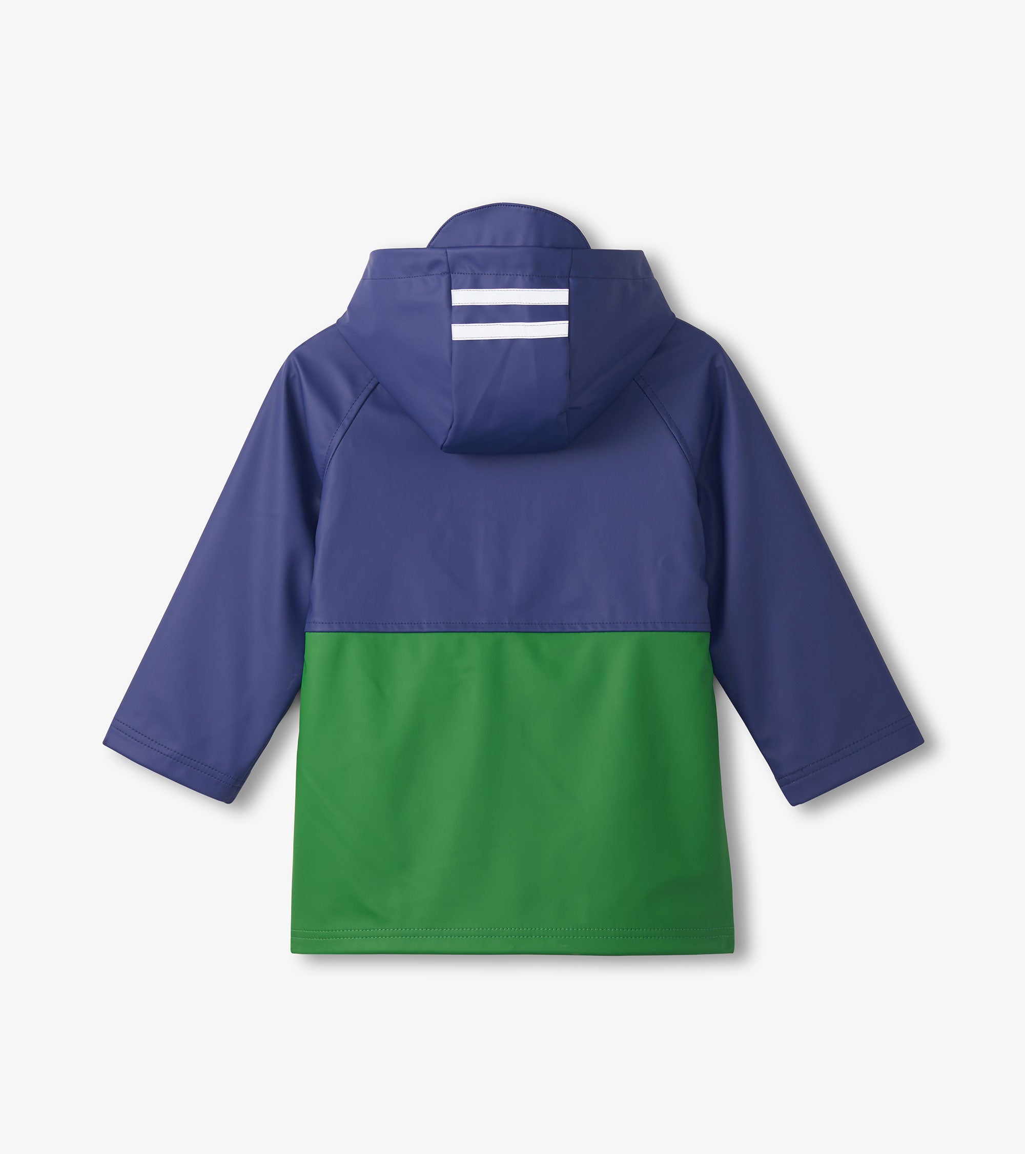 Hatley Boys Navy & Green Colorblock Rain Jacket