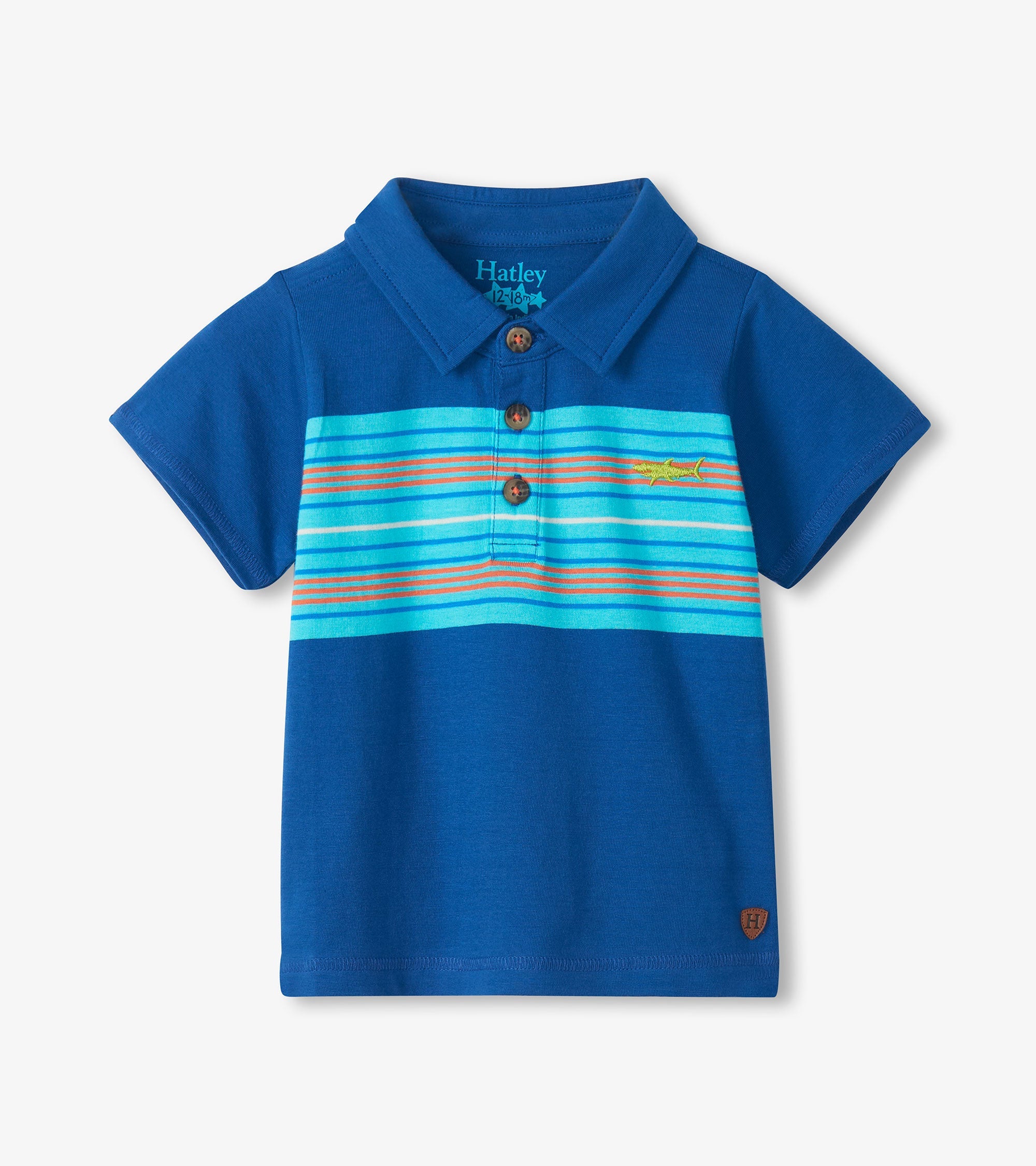 Hatley Baby & Toddler Boys Limoges Stripes Peached Jersey Polo T-Shirt