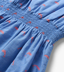 Hatley Girls Little Pink Dolphins Woven Play Dress
