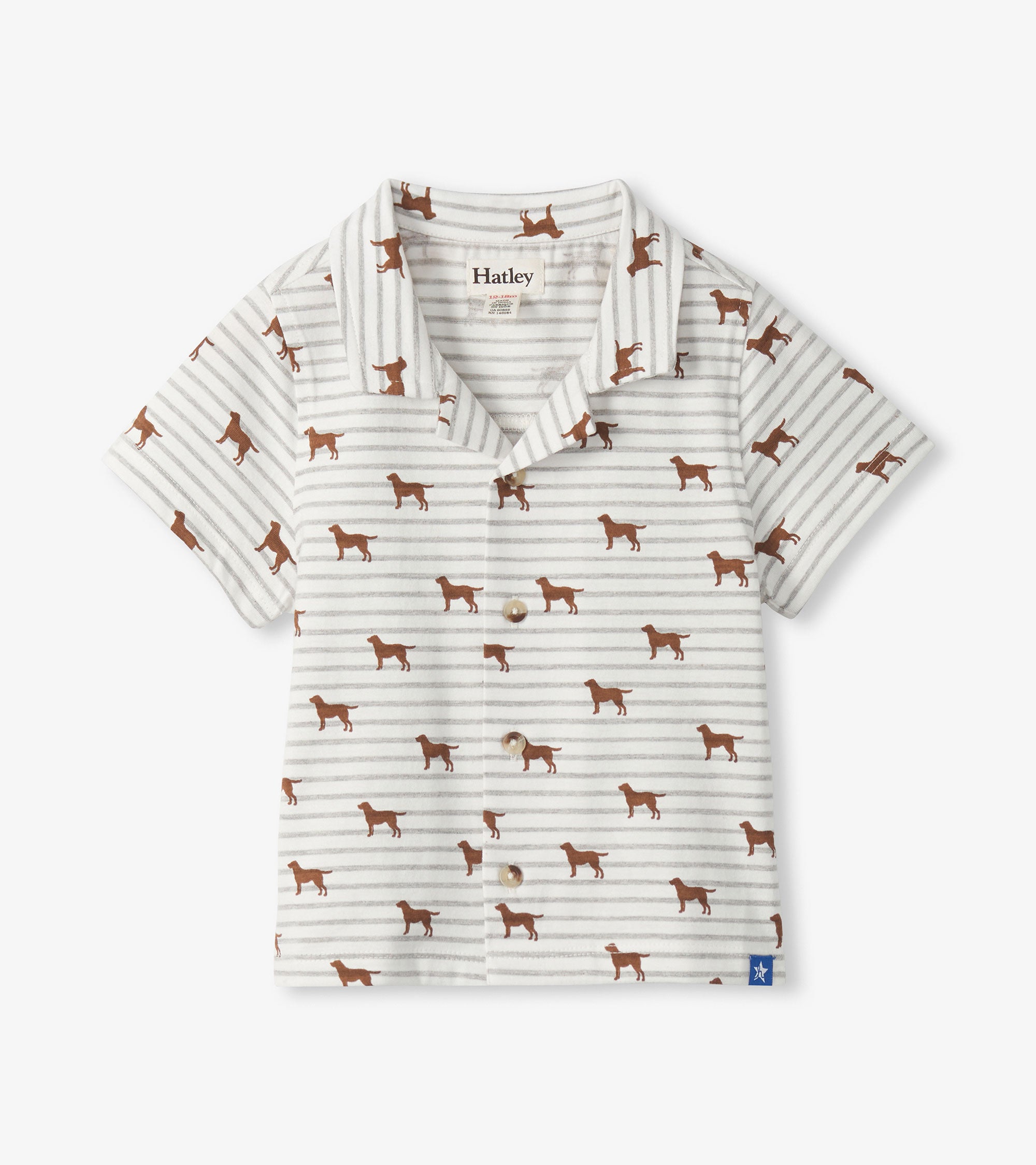 Hatley Baby & Toddler Boys Little Pups Jersey Button Down