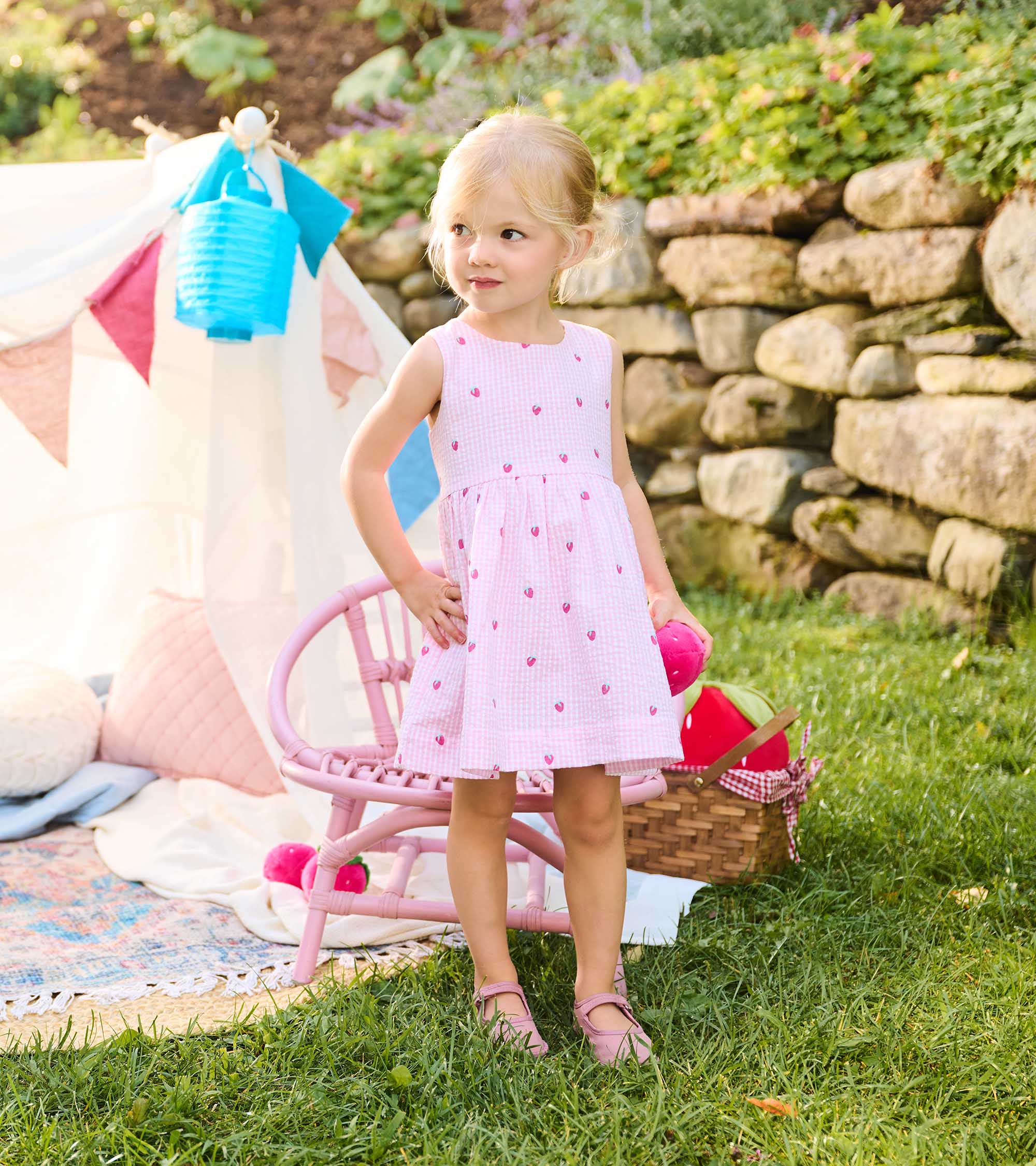 Hatley Baby & Toddler Girls Gingham Berries Party Dress