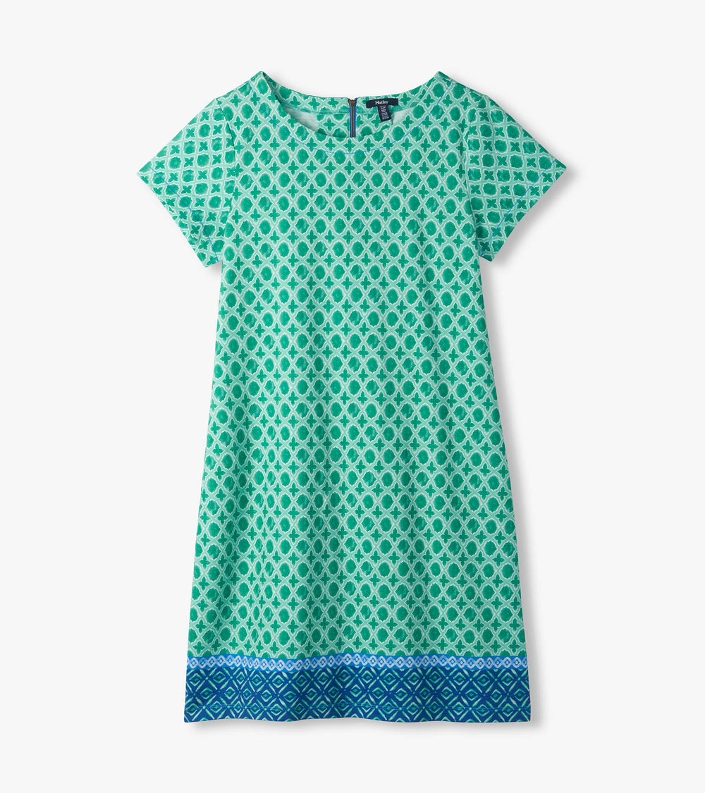 Hatley Zip-Back Tee Dress - Arcadia Medallion