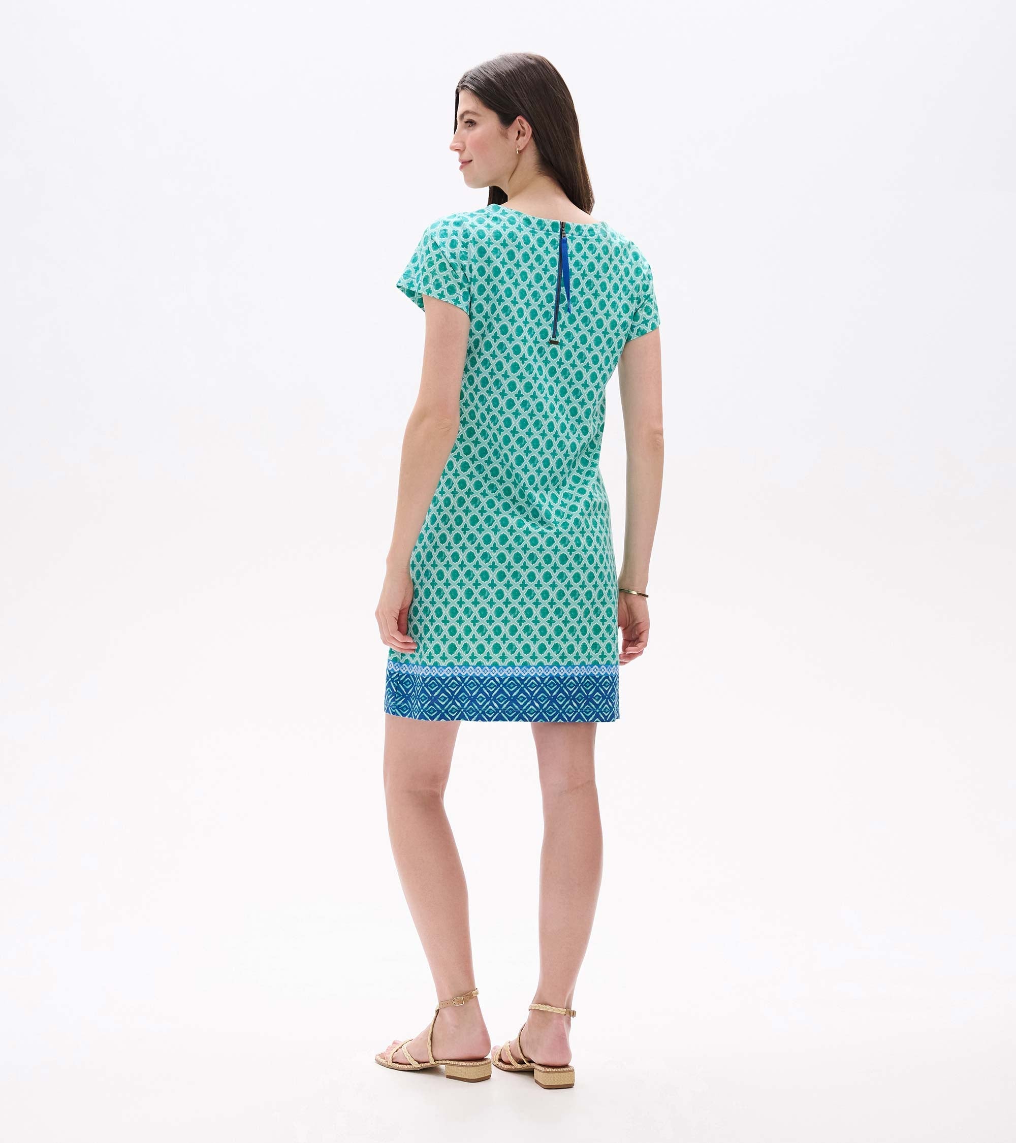Hatley Zip-Back Tee Dress - Arcadia Medallion