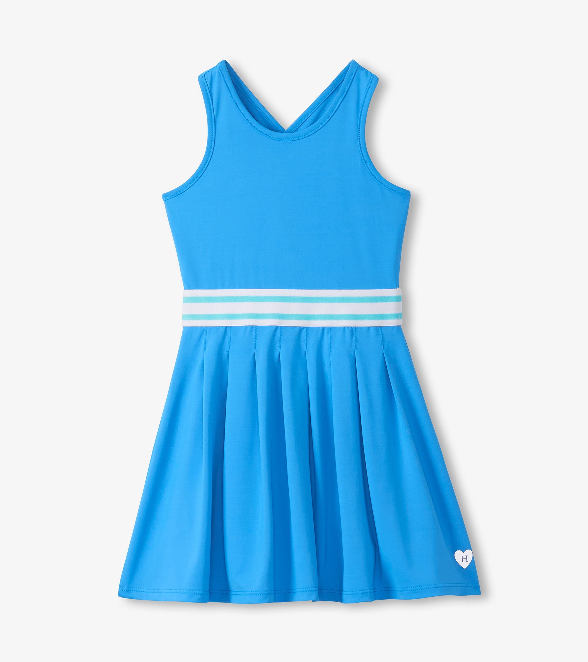Hatley Girls Malibu Blue Pleated Active Dress