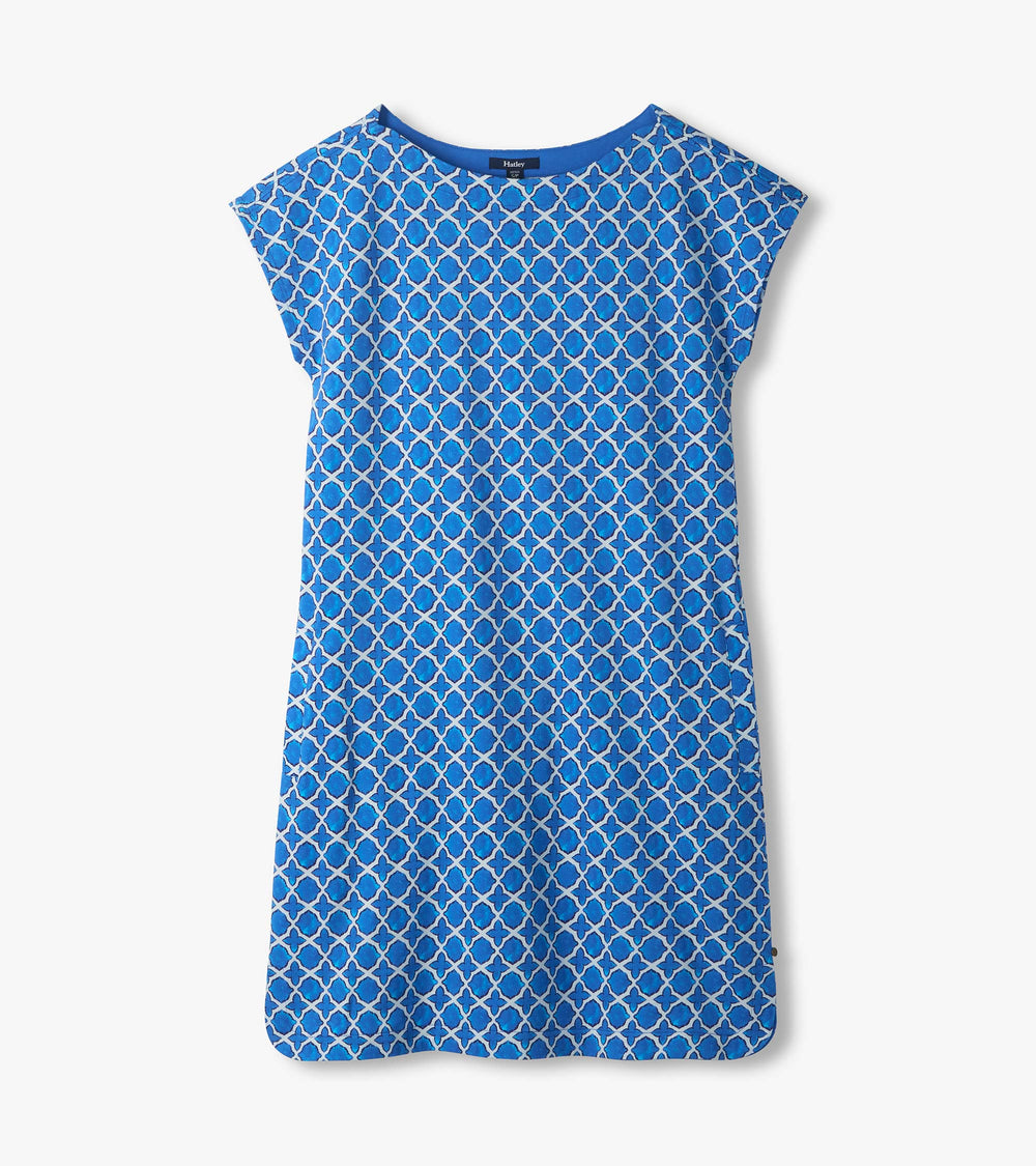 Hatley Capri Dress - French Blue Medallion