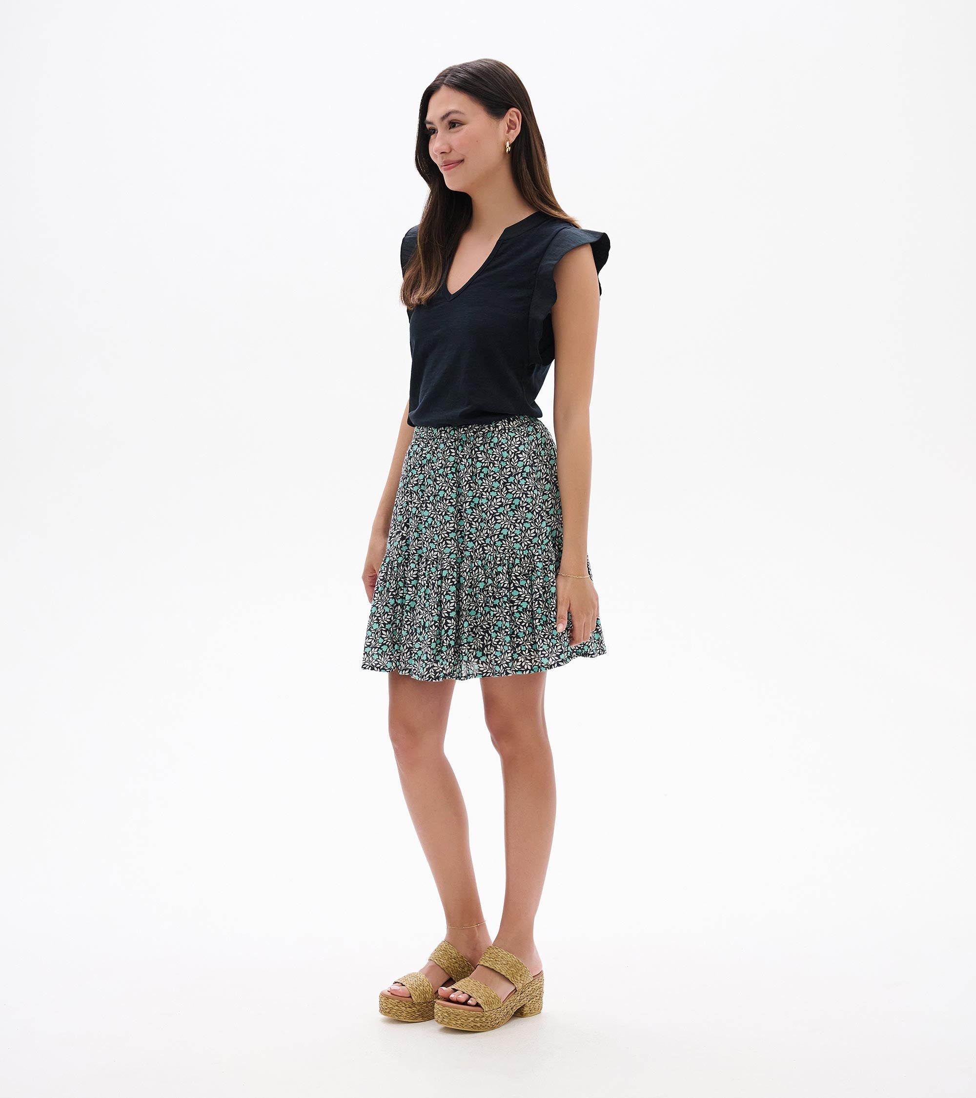 Hatley Flounce Skirt - Mini Vines