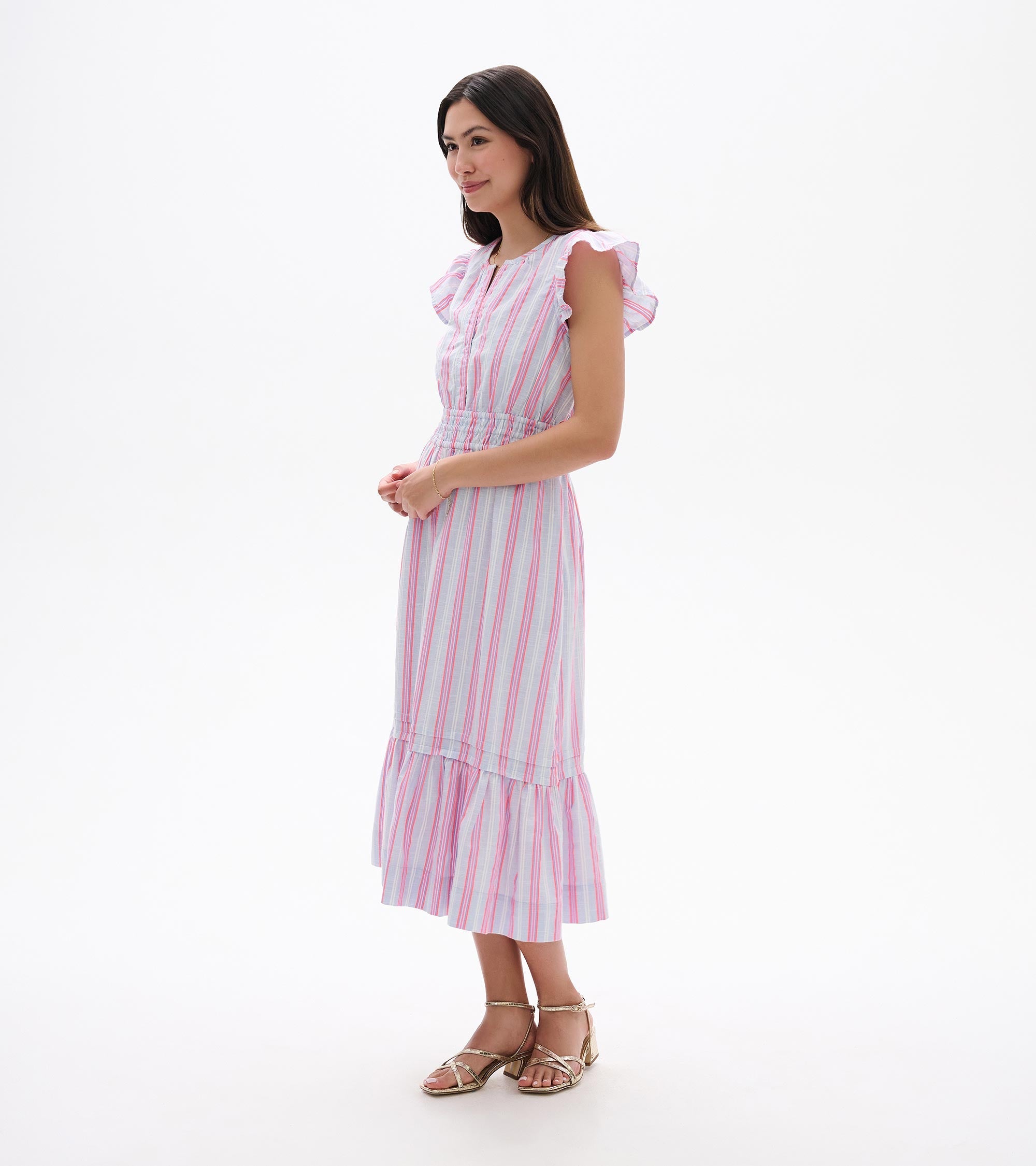 Hatley Fiona Dress - Neon Stripes