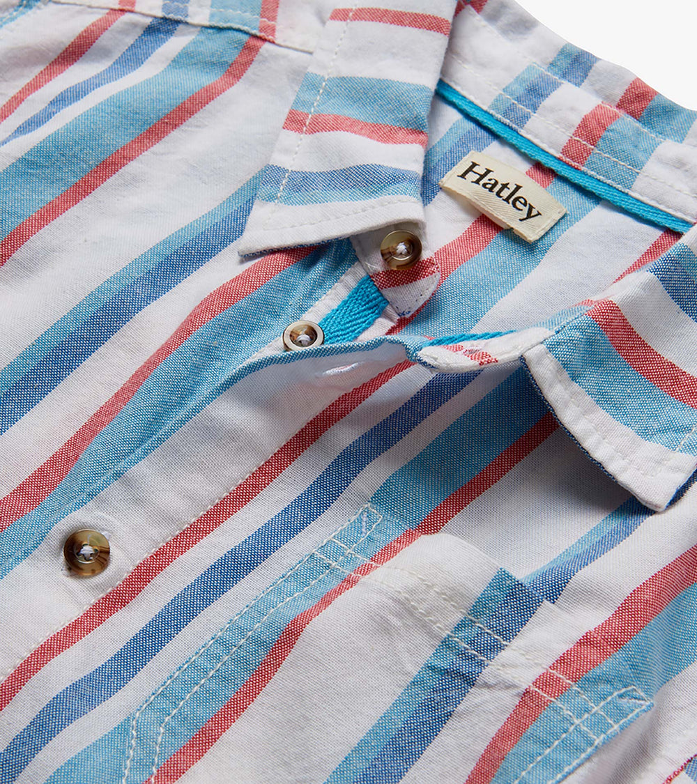 Hatley Boys Nautical Stripes Woven Button Down Shirt