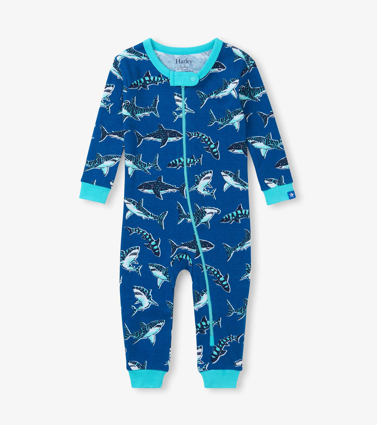 Hatley Baby Boys Patterned Sharks Cotton Sleeper