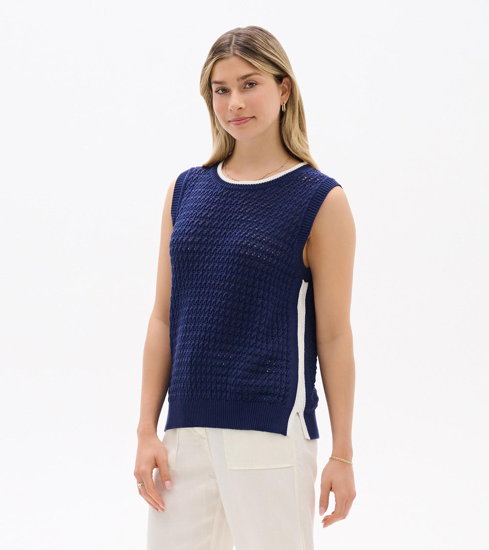 Hatley Cruz Knit Tank - Patriot Blue