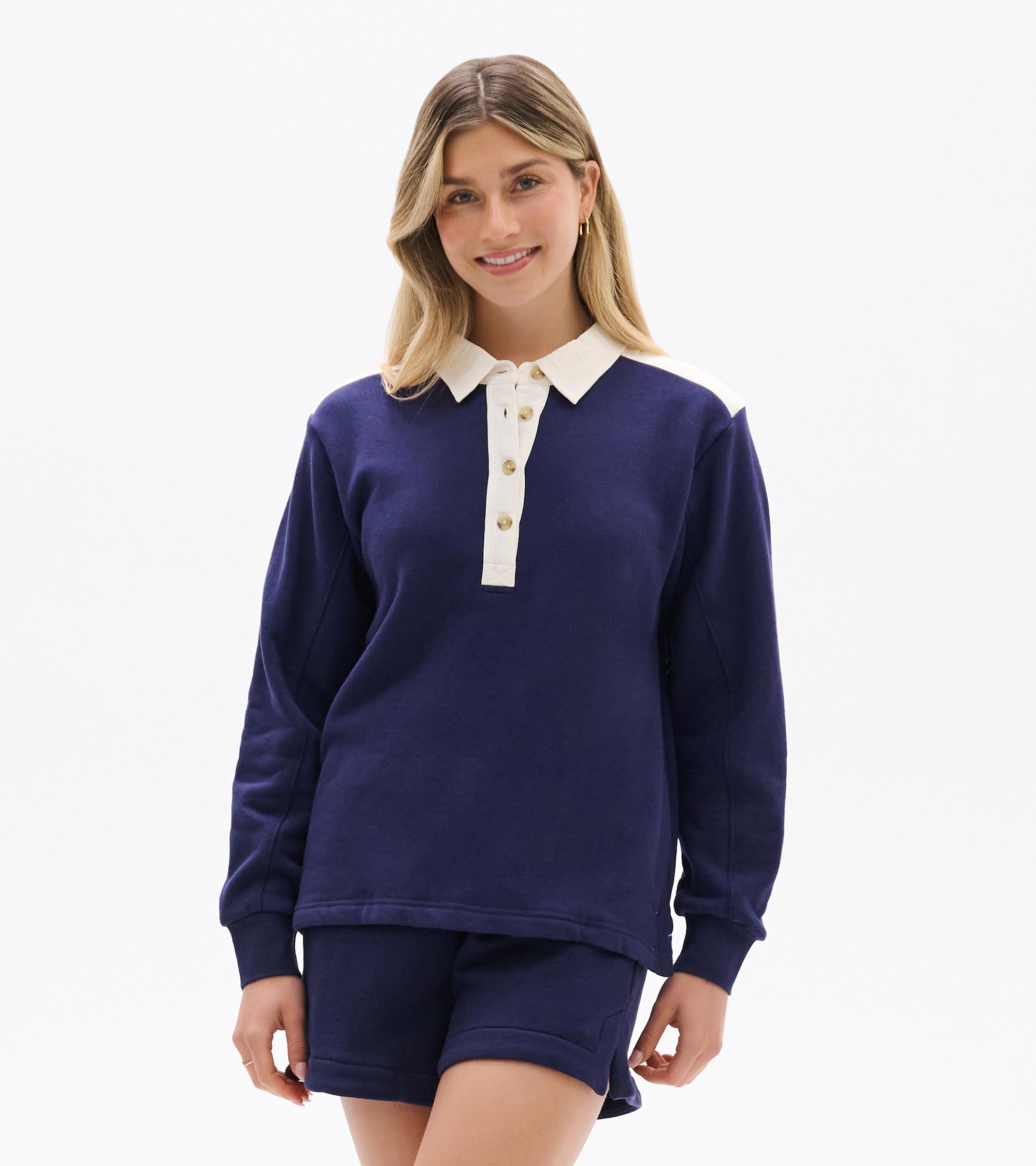 Hatley Coco Polo Top - Patriot Blue