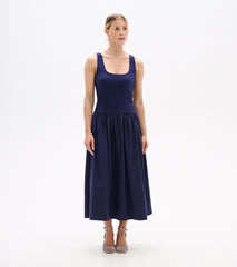 Hatley Mix Media Midi Dress - Patriot Blue