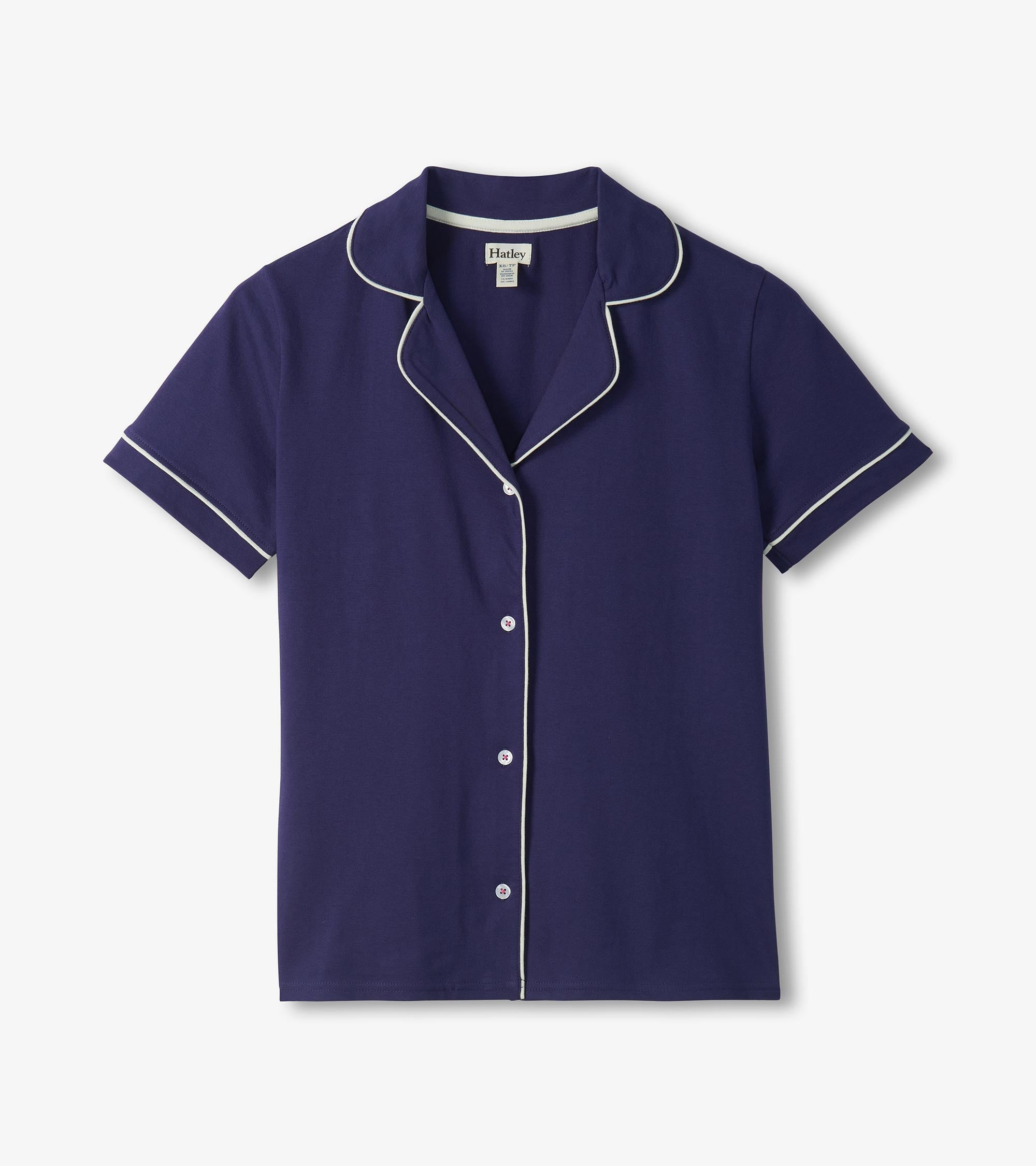 Hatley Women's Classic Navy Short Pajama Set