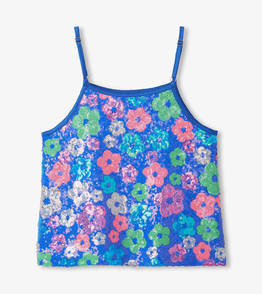 Hatley Girls Party Flowers Sequin Top