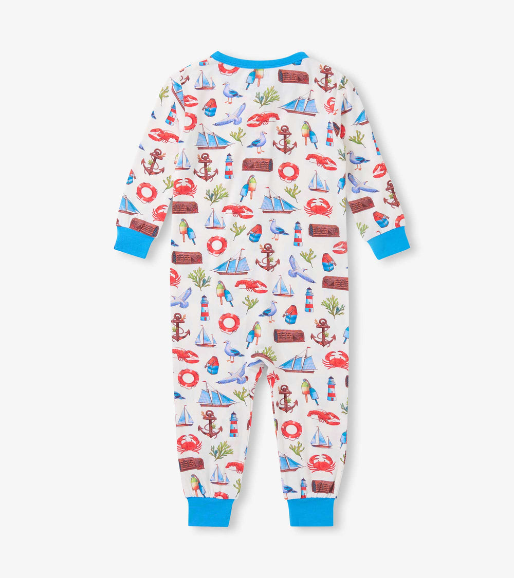 Hatley Baby Boys Painted Seascape Bamboo Sleeper