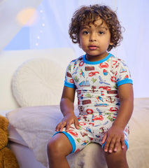 Hatley Boys Painted Seascape Bamboo Short Pajama Set