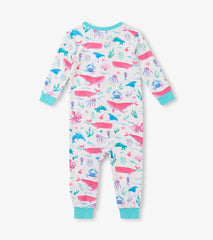 Hatley Baby Girls Painted Sealife Bamboo Sleeper