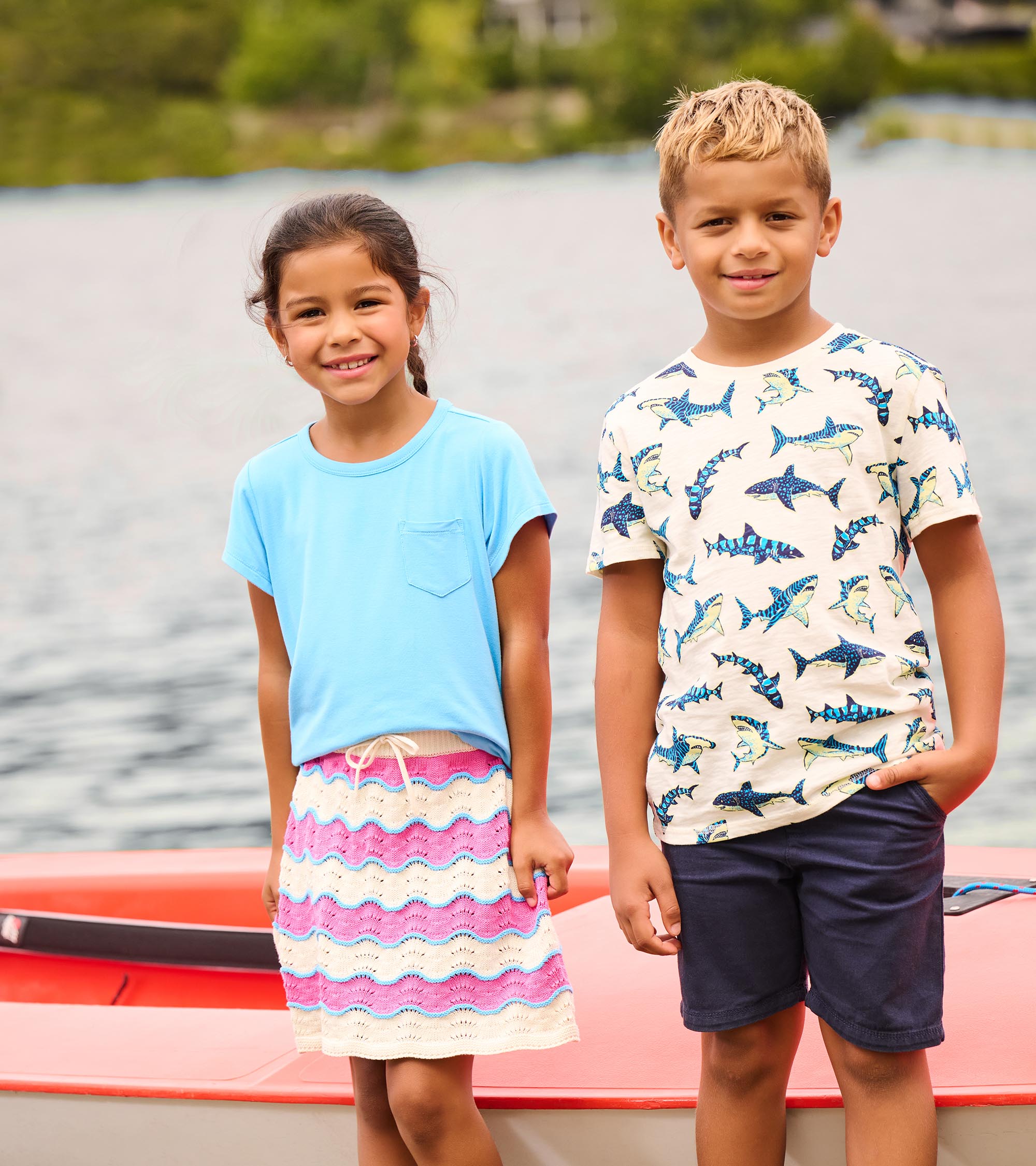 Hatley Boys Glow in the Dark Sharks Graphic Tee