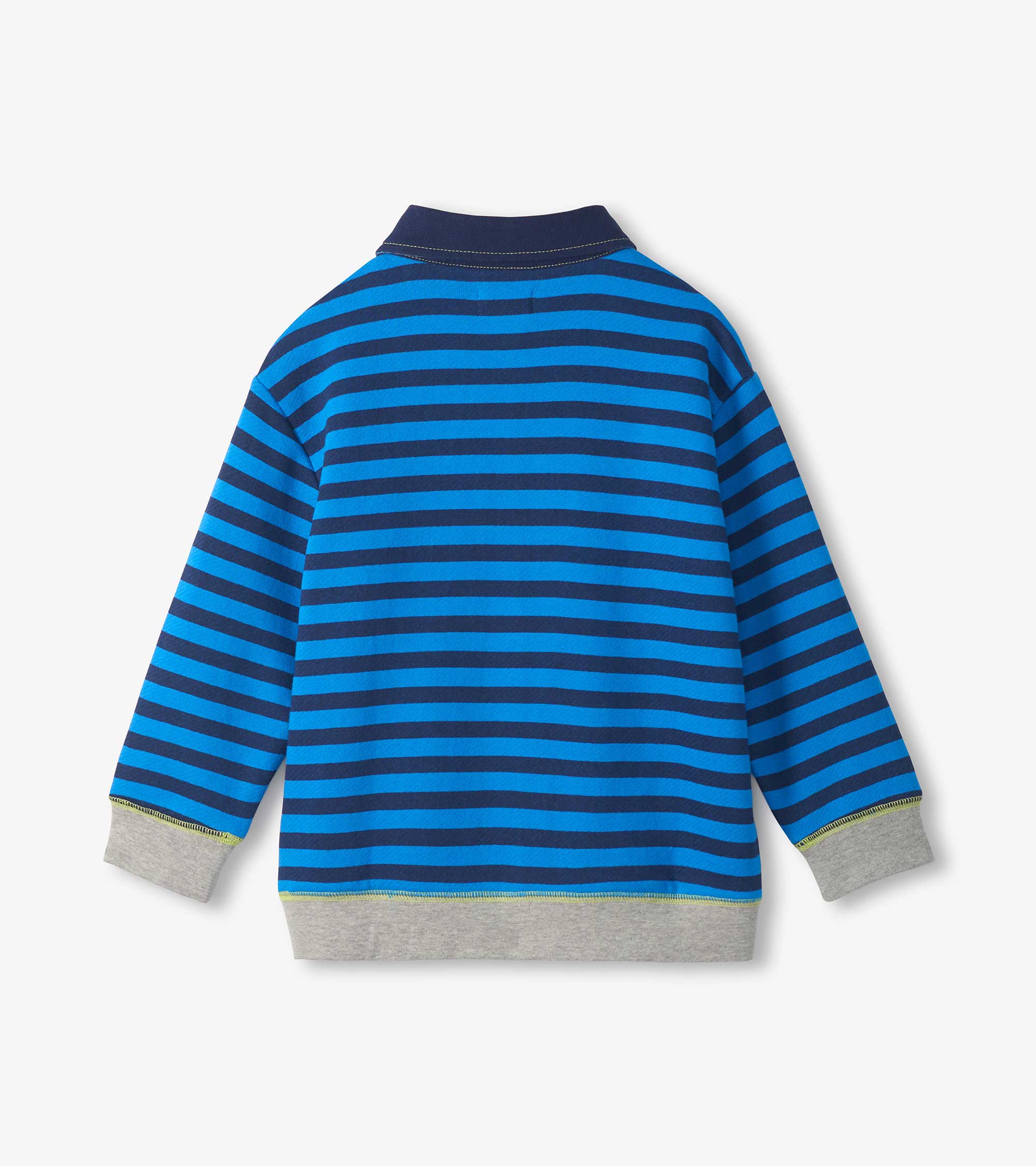 Hatley Boys Printed Stripes Rugby Sweatshirt