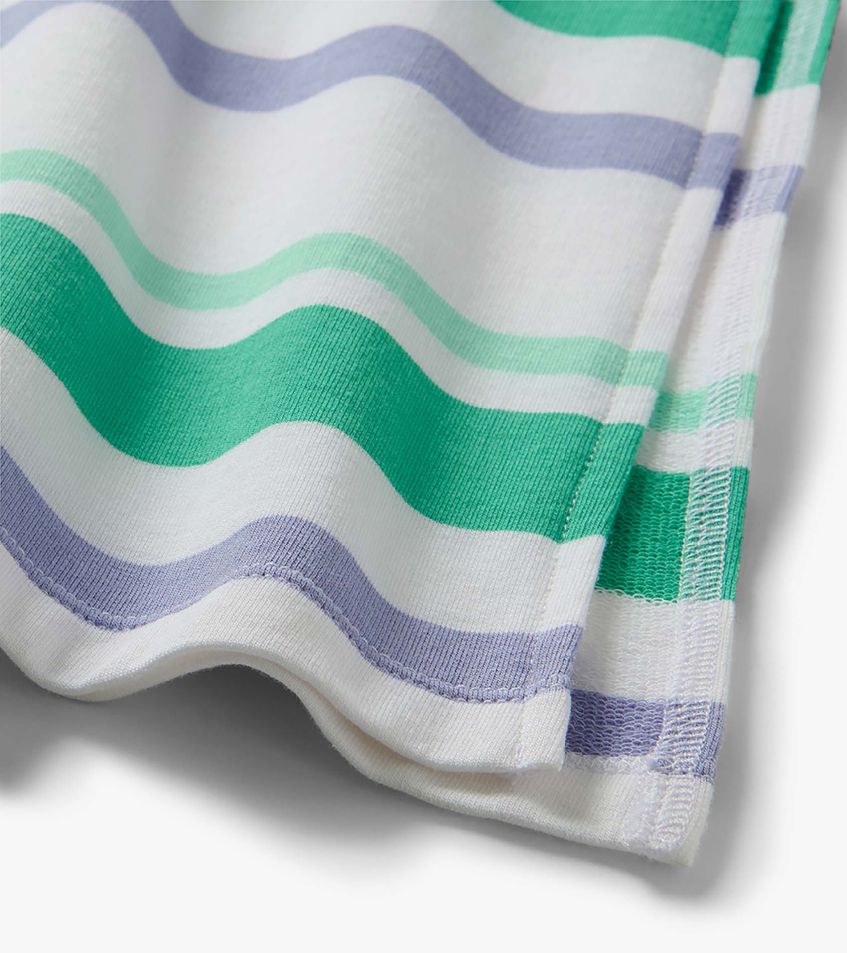 Hatley Pleated Sleeve Midi Dress - Offset Stripes