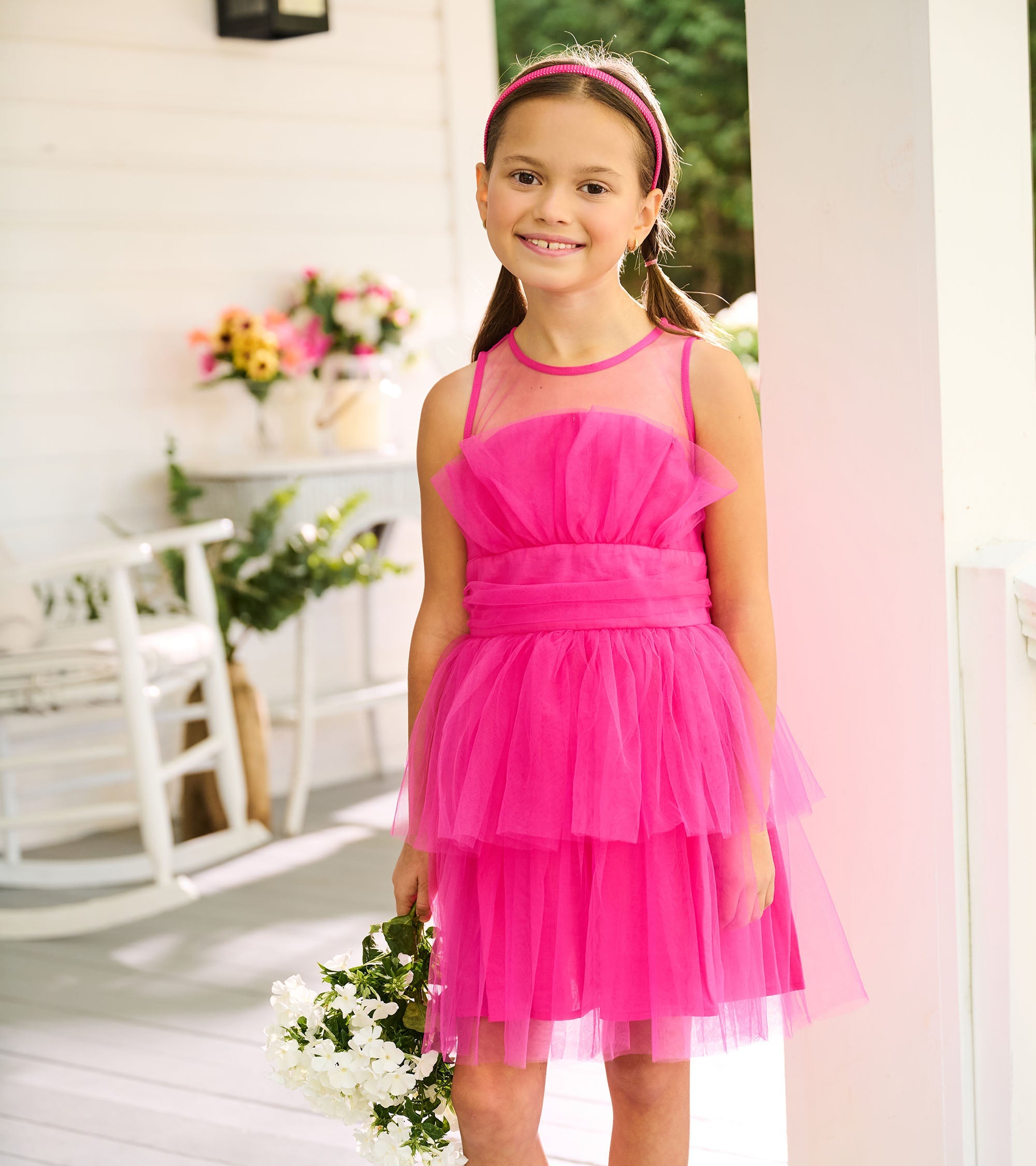 Hatley Girls Fuchsia Tulle Party Dress