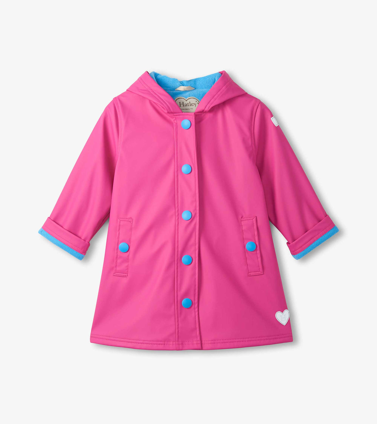 Hatley Girls Raspberry Rose Rain Jacket