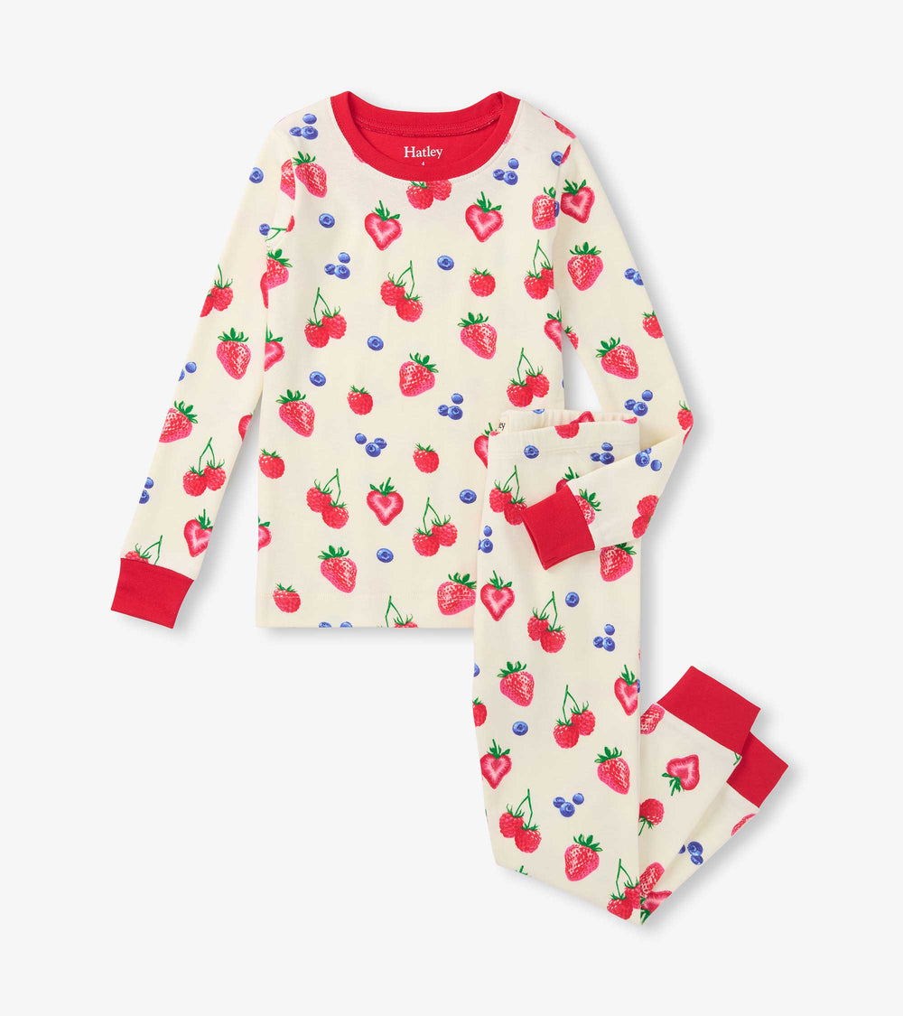 Hatley Girls Summer Berries Cotton Pajama Set