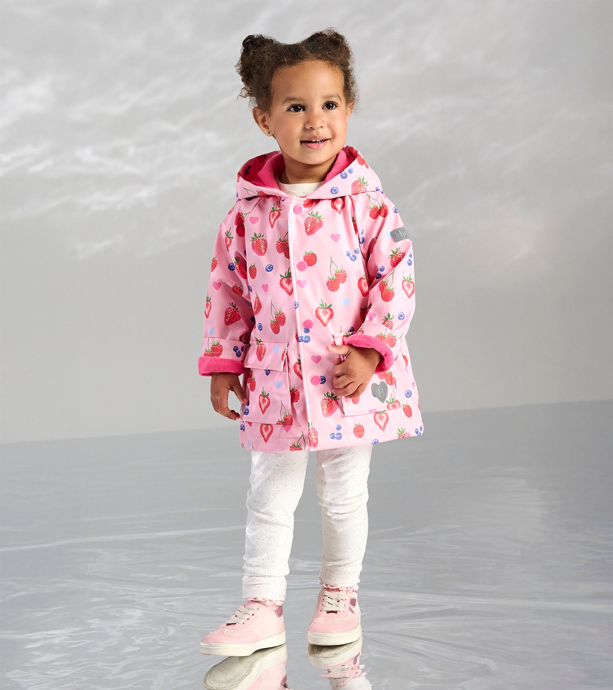 Hatley Baby & Toddler Girls Summer Berries Button-Up Rain Jacket