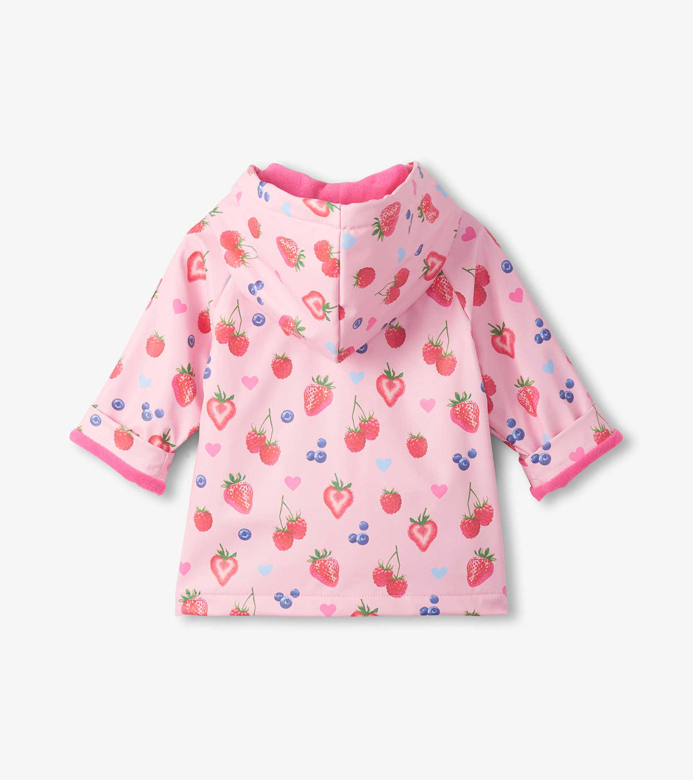 Hatley Baby & Toddler Girls Summer Berries Button-Up Rain Jacket