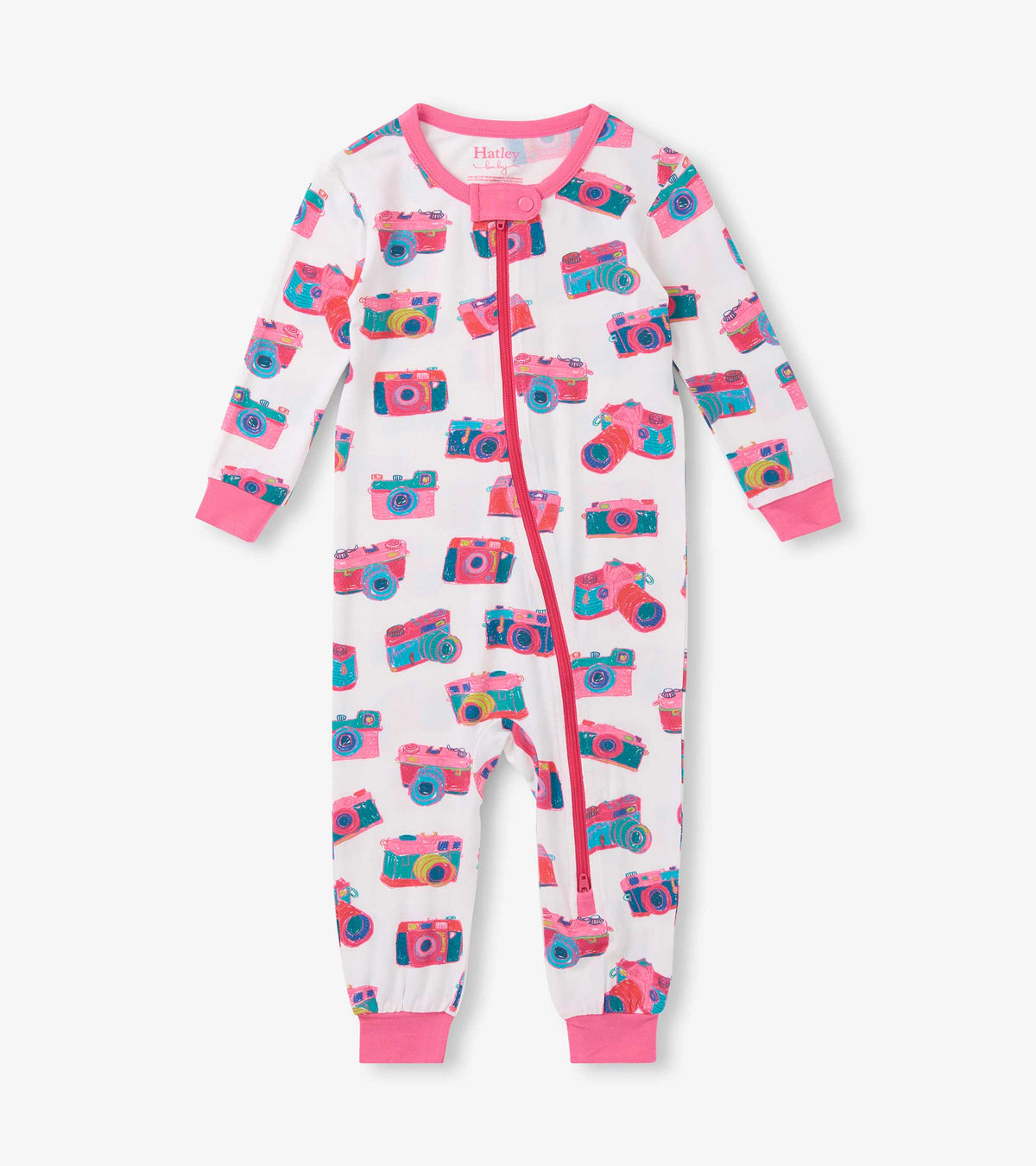 Hatley Baby Girls Sketchy Cameras Bamboo Sleeper