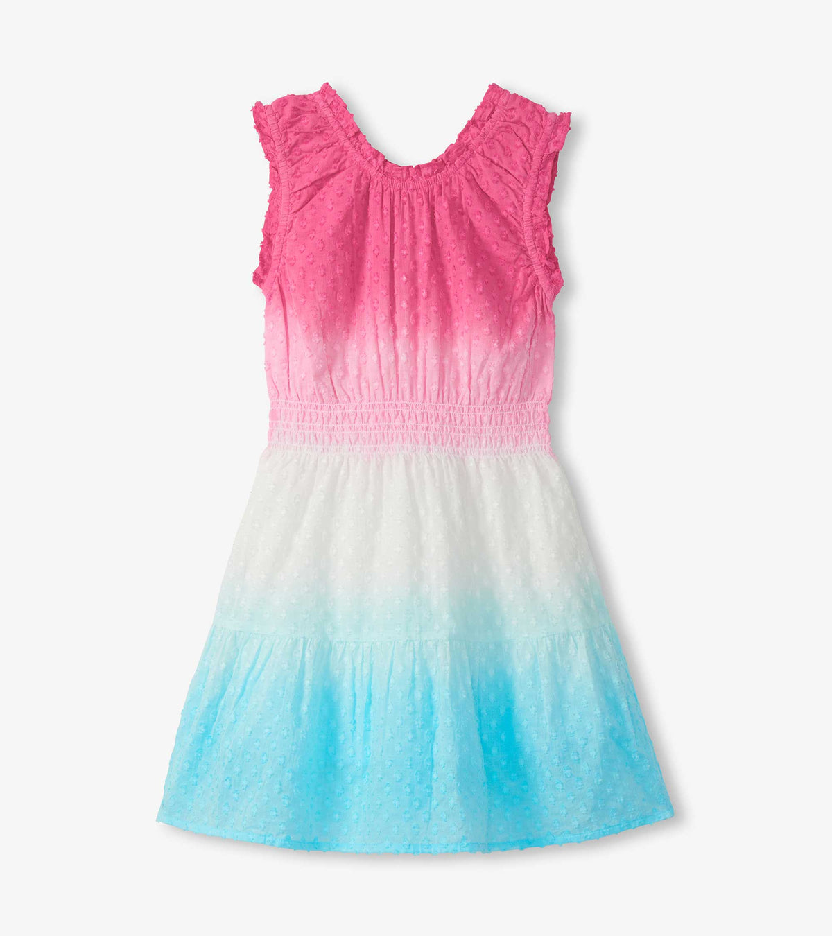 Hatley Girls Summer Garden Dip Dye Gathered Dress
