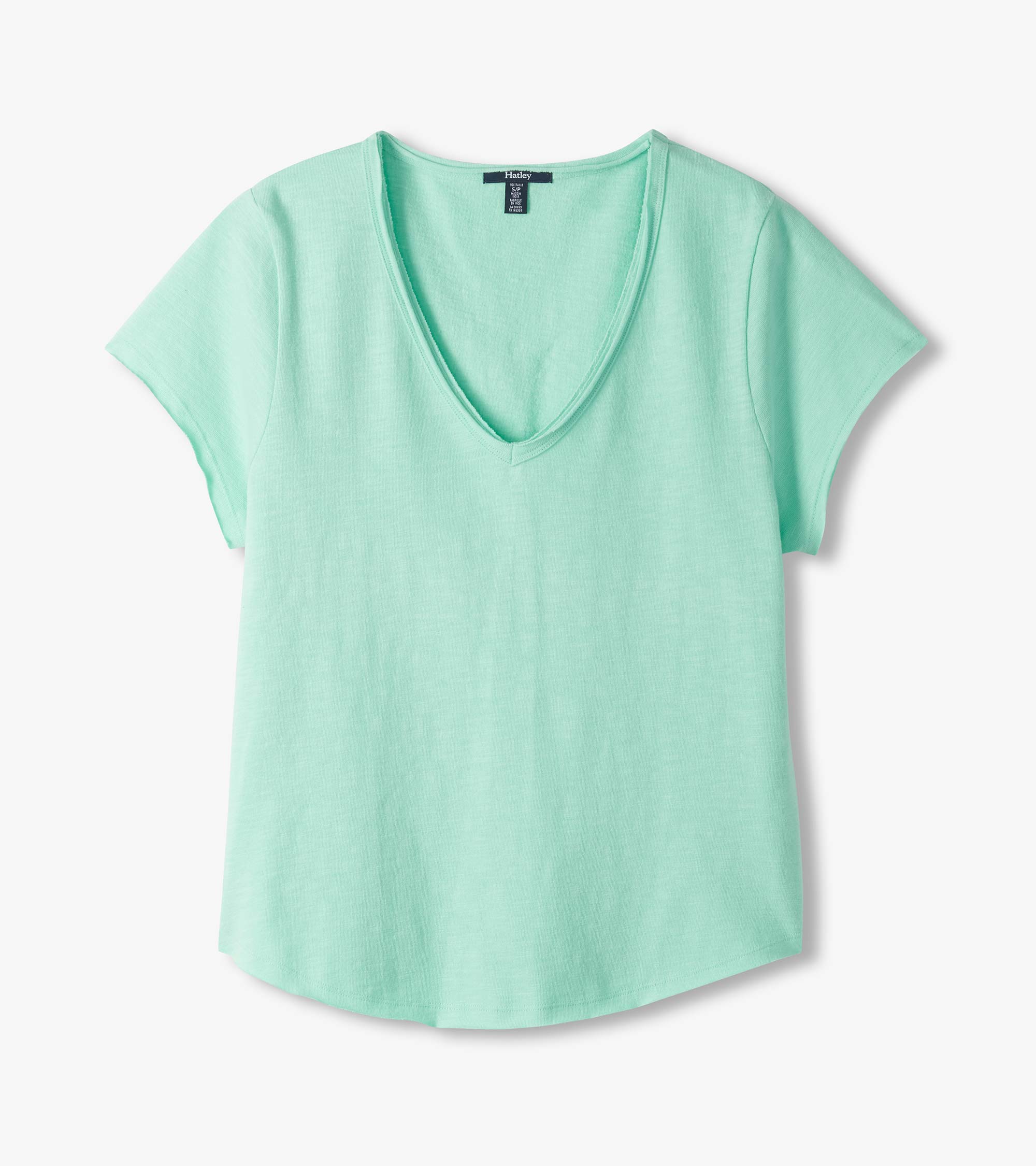 Hatley Sadie V-Neck Tee - Sea Glass