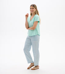 Hatley Sadie V-Neck Tee - Sea Glass