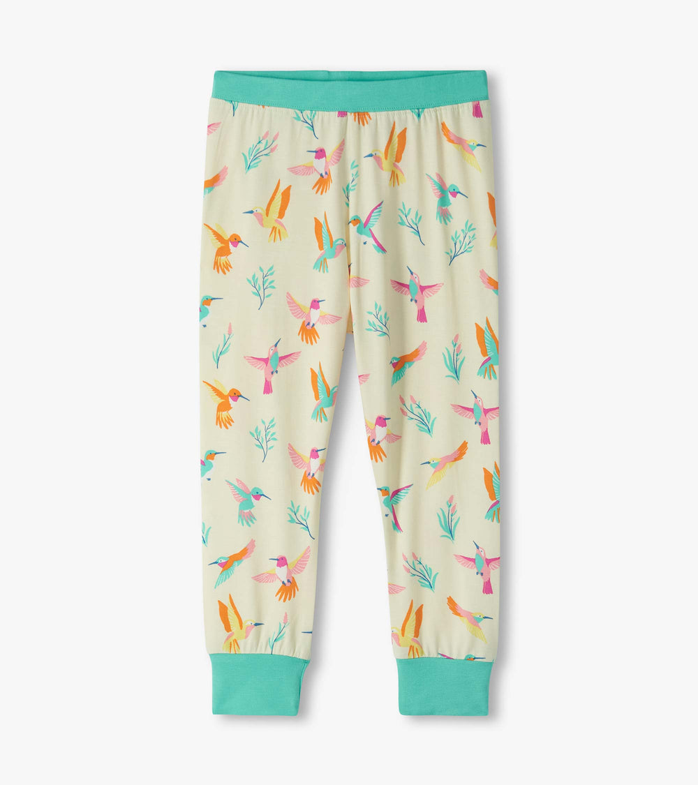 Hatley Girls Springtime Hummingbirds Bamboo Pajama Set