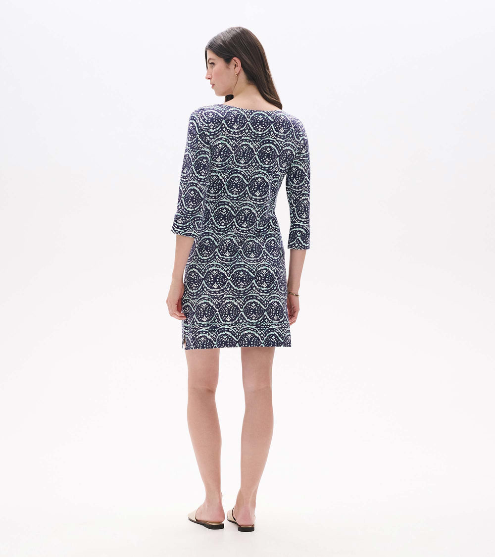 Hatley Lily Notch Neck Dress - Soft Ikat