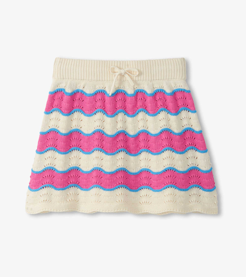 Hatley Girls Strawberry Moon Stripes Crochet Skirt