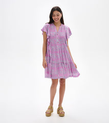 Hatley Pintuck Dress - Soft Ikat