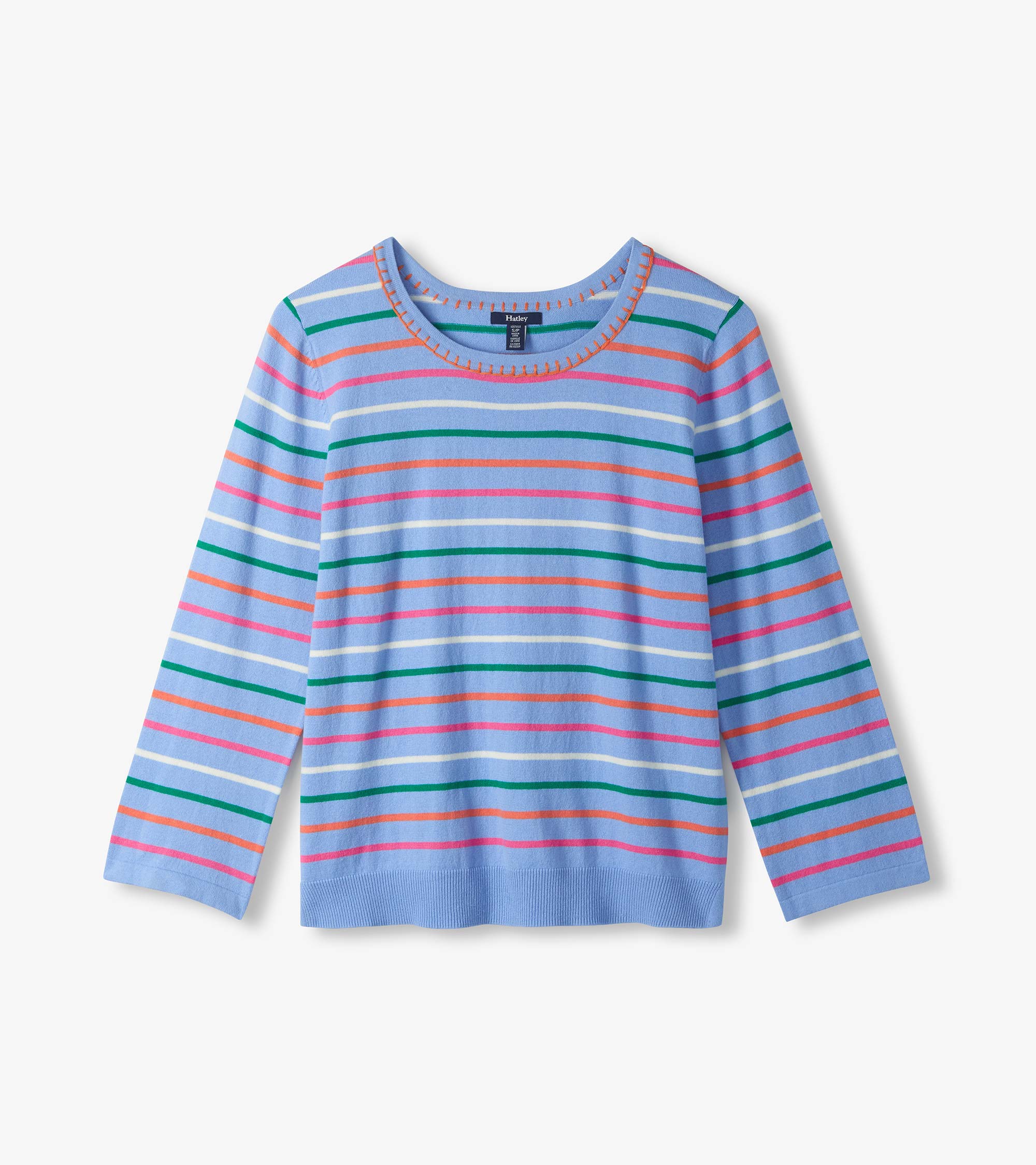 Hatley 3/4 Sleeve Knit Top - Summer Stripes