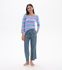 Hatley 3/4 Sleeve Knit Top - Summer Stripes