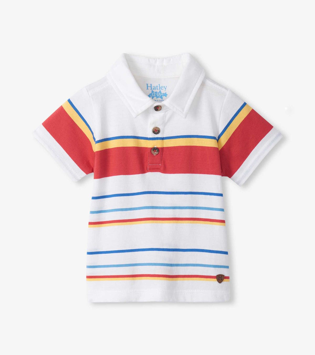 Hatley Baby & Toddler Boys Seascape Stripes Peached Jersey Polo T-Shirt