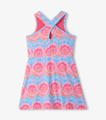 Hatley Girls Starburst Tie Dye Active A-Line Dress